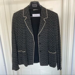 Vintage MAX MARA jacket black & white size 12